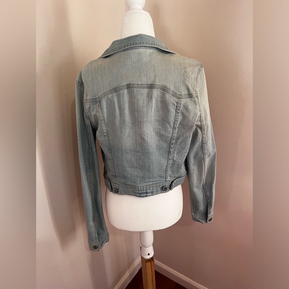 H & M Divided Jean Jacket Cropped Denim - Picture 9 of 9